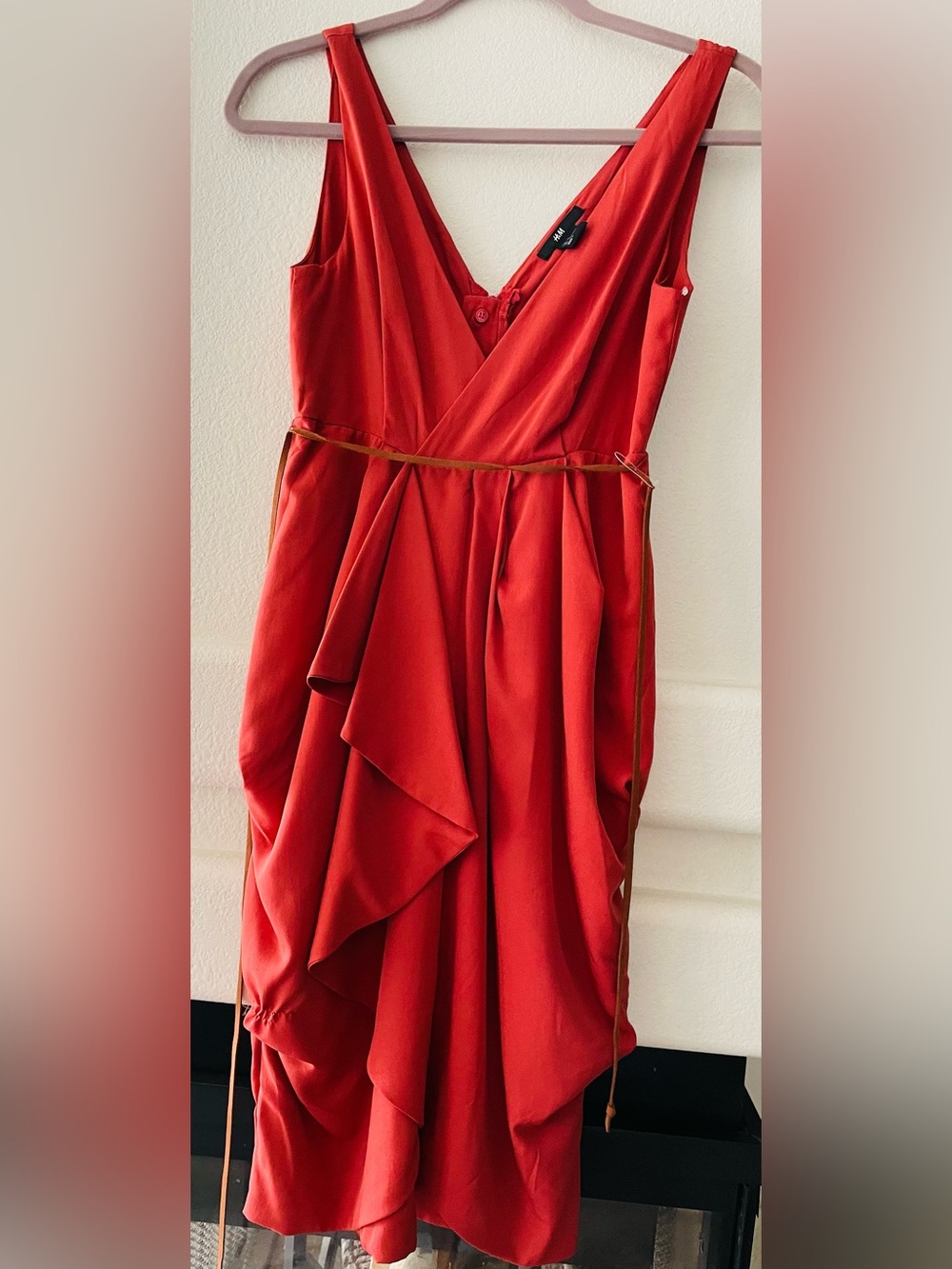 H &M Draped V-Neck Women's Dress